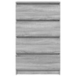 vidaXL Buffet Sonoma gris 60x35x98 5 cm Bois d'ingénierie