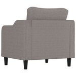 vidaXL Fauteuil Taupe 60 cm Tissu