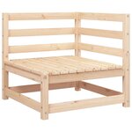 vidaXL Canapés d'angle de jardin 2 Pièces 70x70x67 cm bois de pin massif