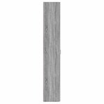 vidaXL Armoire de bureau Sonoma gris 60x32x190 cm Bois d'ingénierie