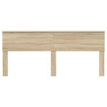 vidaXL Tête de lit Chêne Sonoma 200 cm Bois d'ingénierie