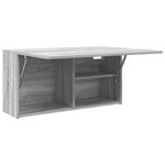 vidaXL Armoire murale de bain sonoma gris 80x25x40cm bois d'ingénierie