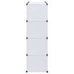 vidaXL Armoire modulaire 9 compartiments 109x36 5x143 cm blanc