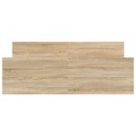 vidaXL Cadre de lit sans matelas chêne sonoma 135x190 cm