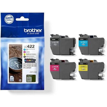 Multipack 4 cartouches lc422val ncmj brother
