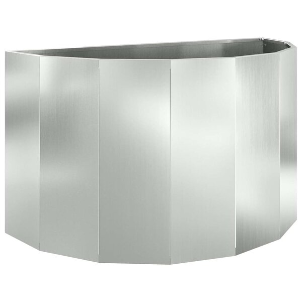 vidaXL Jardinière Argent 90 x 45 x 50 cm Acier galvanisé