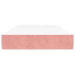 vidaXL Matelas de lit à ressorts ensachés fermeté moyenne Rose 80x200x20 cm Velours