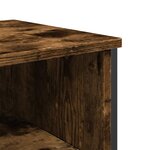 vidaXL Table console chêne fumé 100x35x74 5 cm bois d'ingénierie