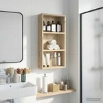 vidaXL Armoire murale de salle de bain Chêne Sonoma 30 x 10 x 60 5 cm