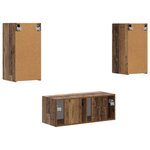 vidaXL Ensemble meuble TV 6 Pièces Bois ancien Bois d'ingénierie