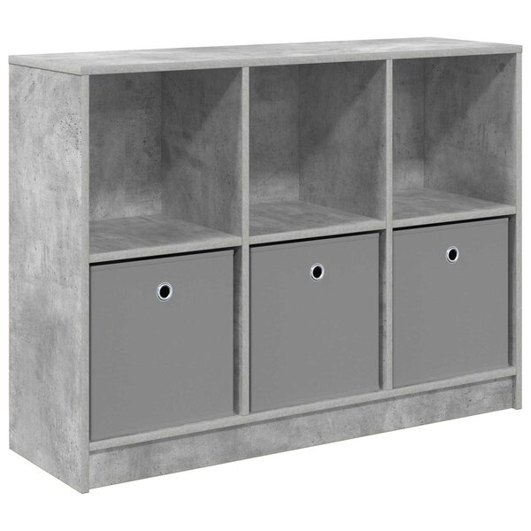 vidaXL Buffet Gris béton 102 x 32 x 73 5 cm