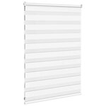 vidaXL Store zèbre blanc 105x100 cm largeur du tissu 100 9cm polyester
