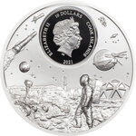 Pièce de monnaie en Argent 10 Dollars g 62.2 (2 oz) Millésime 2021 Time Flies VOYAGERS THIRST FOR DISCOVERY