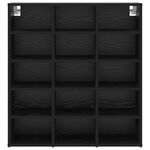 vidaXL Cabinet à chaussures Chêne noir 103x30x51 cm Bois d'ingénierie