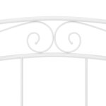 vidaXL Cadre de lit sans matelas blanc métal 140x200 cm