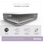 Bestway Lit pneumatique Tritech 2 places 203x152x46 cm noir