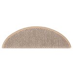 vidaXL Tapis d'escalier autocollants 30 Pièces 56x17x3 cm beige clair