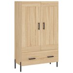 vidaXL Buffet haut chêne sonoma 69 5x31x115 cm bois d'ingénierie