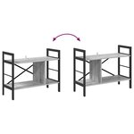 vidaXL Étagère Gris Sonoma 75 x 30 x 58 5 cm Bois d'ingénierie