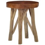 vidaXL Tabouret Marron Bois de teck