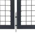 vidaXL Portillon avec poteaux Acier 350 x 120 cm Anthracite
