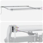 vidaXL Auvent rétractable automatique bordeaux 400x300 cm