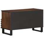 vidaXL Meuble TV marron 80x34x46 cm bois massif de manguier