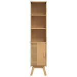 vidaXL Cabinet de salle de bain avec étagère Marron 35 x 30 x 159 cm
