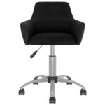 vidaXL Chaises pivotantes à manger lot de 2 Noir Velours