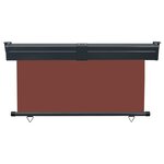 vidaXL Auvent latéral de balcon 145x250 cm Marron