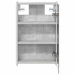 vidaXL Armoire Miroir de Salle de Bain Gris béton 33 x 11 5 x 50 cm