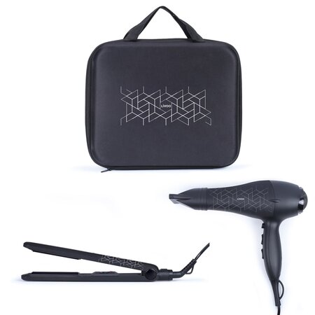 Livoo Coffret cadeau sèche-cheveux et fer à lisser Noir