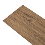 vidaXL Planche de plancher PVC autoadhésif 5 02 m² 2 mm Marron noyer
