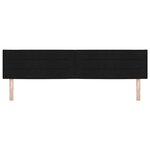 vidaXL Tête de lit Autre avec tête de lit Noir 200 cm tissu