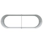 vidaXL Jardinière surélevée Marron 240 x 80 x 81 cm Acier