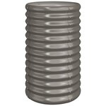 vidaXL Jardinière de jardin Acier galvanisé 40x40x68 cm Gris