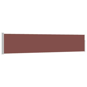 vidaXL Auvent latéral rétractable de patio 100x500 cm Marron