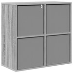 vidaXL Buffet avec tiroir Gris Sonoma 68 5 x 32 x 67 cm