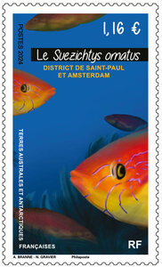 Timbre TAAF - Le Suezichtys Ornatus