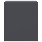 vidaXL Table de chevet anthracite 34 5x39x44 cm acier
