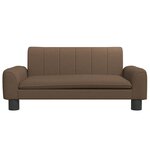 vidaXL Canapé pour enfants marron 70x45x30 cm tissu