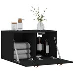 vidaXL Armoire murale Noir 60x36 5x35 cm Bois d'ingénierie