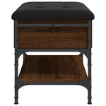 vidaXL Banc à chaussures chêne marron 62x42x45 cm bois d'ingénierie