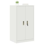 vidaXL Armoire de rangement Blanc 60 x 40 x 105 cm Acier