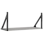 vidaXL Étagères murales 2Pièces sonoma gris 60x25x25 5 cm bois ingénierie