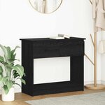 vidaXL Table console avec tiroirs noir 85 5x38 5x74 5 cm