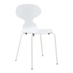 Lot de 4 chaises de salle à manger moderne design robuste blanc 03_0009833