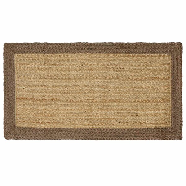 vidaXL Tapis de surface Gris 100 x 200 cm Jute