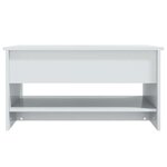 vidaXL Table basse Blanc brillant 80x50x40 cm Bois d'ingénierie