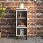 vidaXL Buffet sonoma gris 34 5x32 5x90 cm bois d'ingénierie